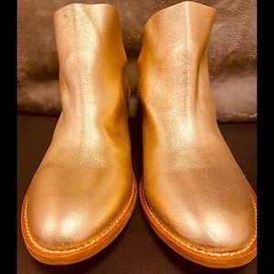 Kelsi Dagger Soft Metallic Gold Booties. New Never Worn. Absolutely Beautiful!